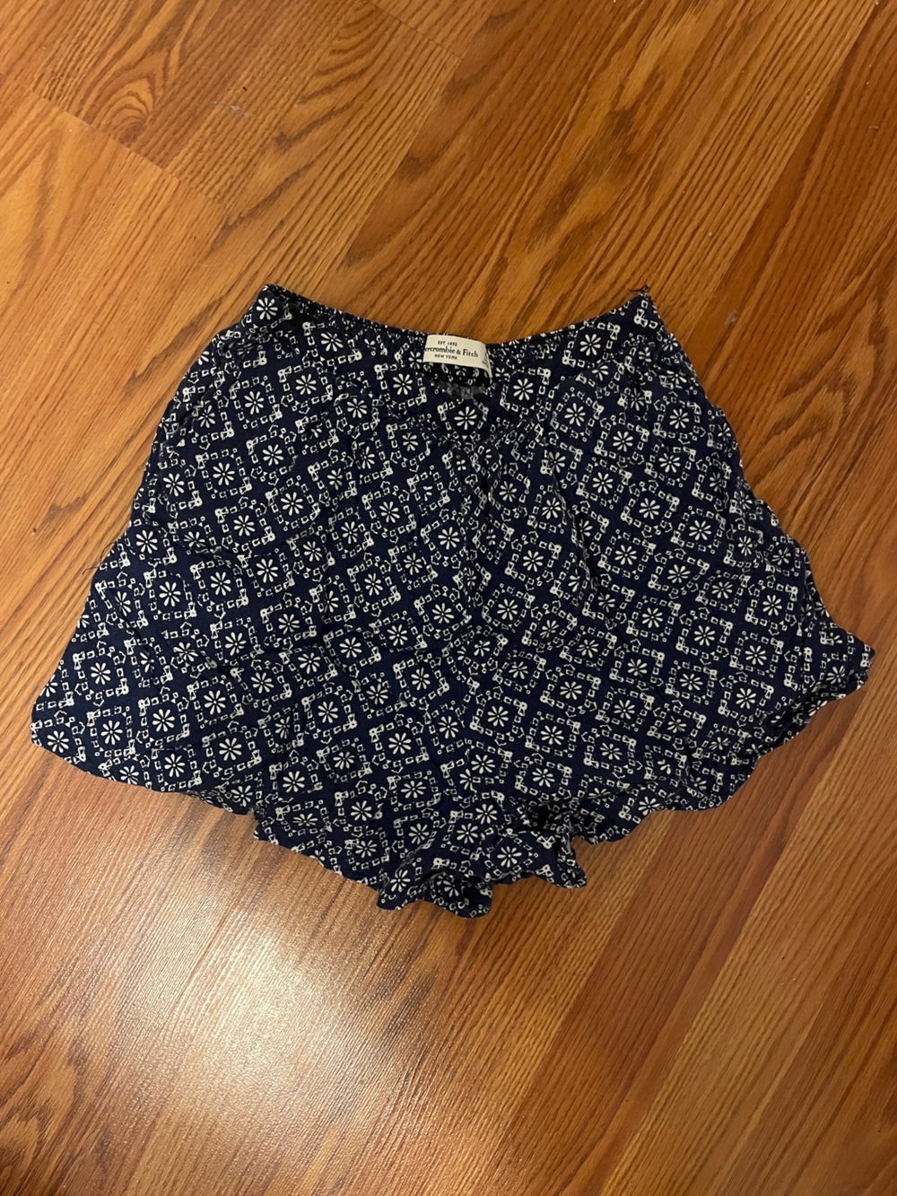 Navy Printed Women’s Shorts Abercrombie and finch